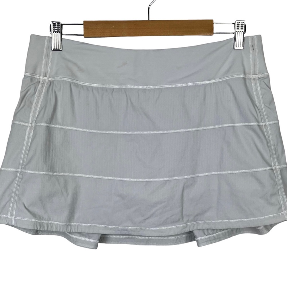 Lululemon Pace Rival Skirt Skort Grey Activewear Tennis Prep AU Size 14 (US 10) - Picture 6 of 15